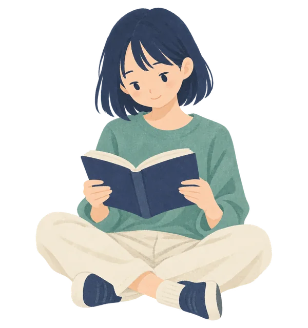 読書に取り組む子どものイラスト